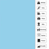 Blau Solide Einfach Party Hintergrund für Foto